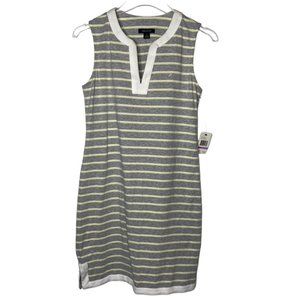 Nautica sleeveless cotton dress stripe NWT size SM